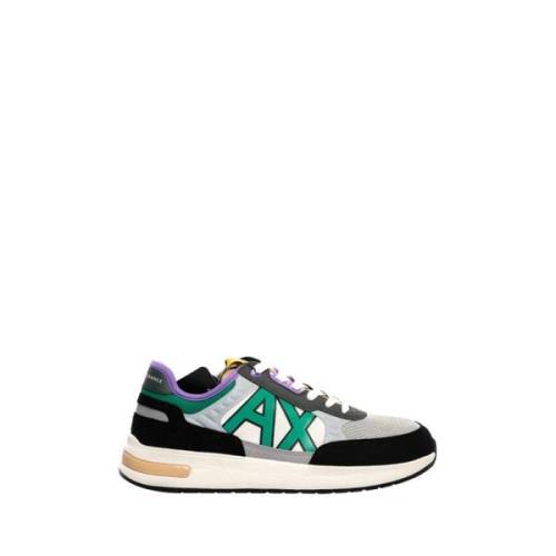 Rode Sneakers Gedurfde Stijl Armani Exchange , Multicolor , Heren