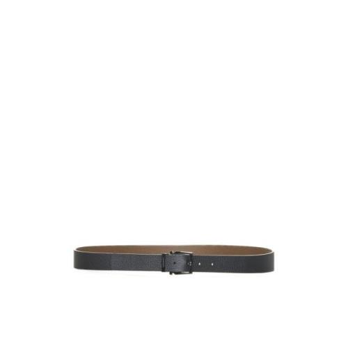 Stijlvolle Riemencollectie Salvatore Ferragamo , Black , Heren