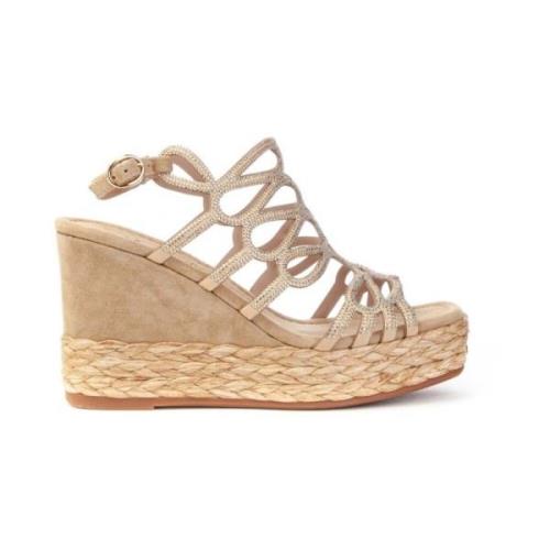 Wedges Alma EN Pena , Beige , Dames