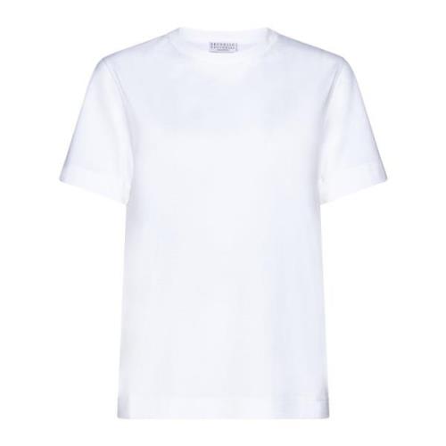 Witte T-shirts en Polos Brunello Cucinelli , White , Dames