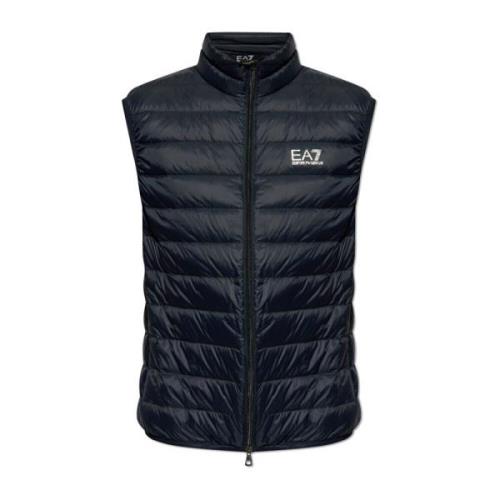 Vest met logo Emporio Armani EA7 , Blue , Heren