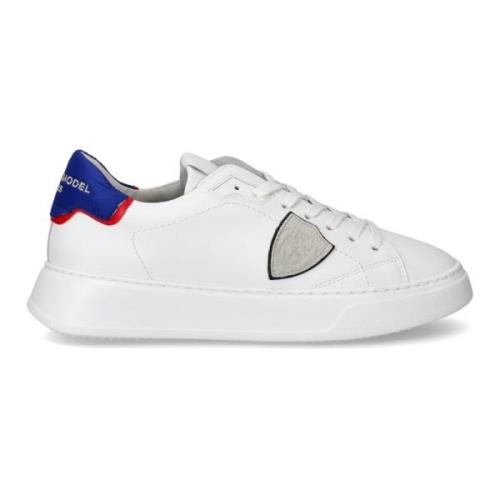 Witte Blauwe Temple Sneakers Ode Frankrijk Philippe Model , Multicolor...