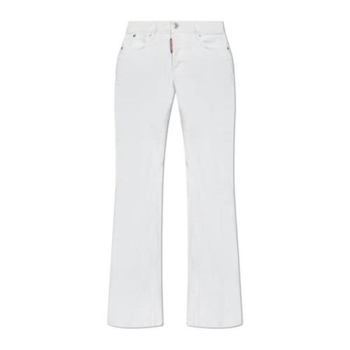 Flare jeans Dsquared2 , White , Dames