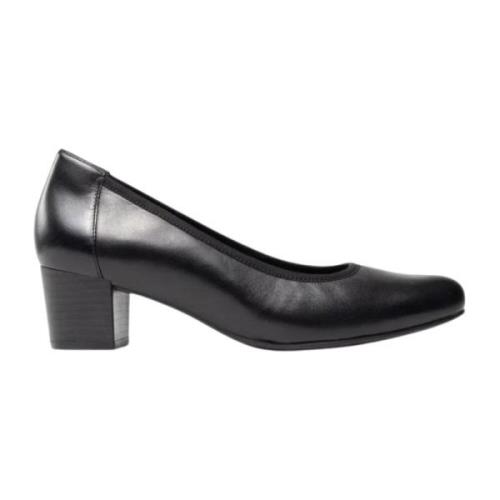 Zwarte platte schoenen Caprice , Black , Dames