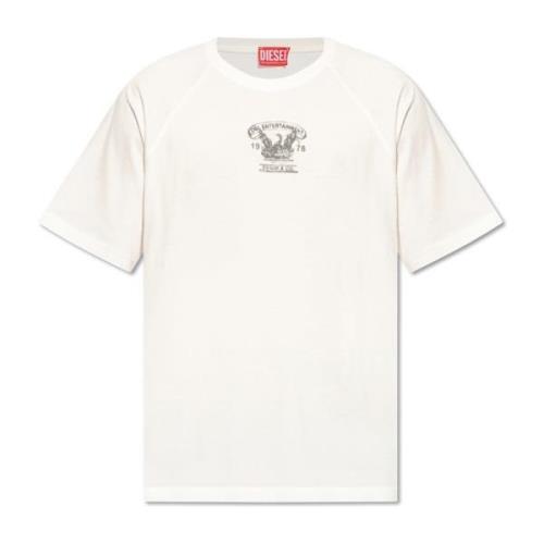 T-shirt `T-Roxt-Q1` Diesel , White , Heren