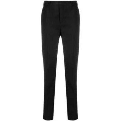 Luxe Wol Tuxedo Broek Saint Laurent , Black , Dames