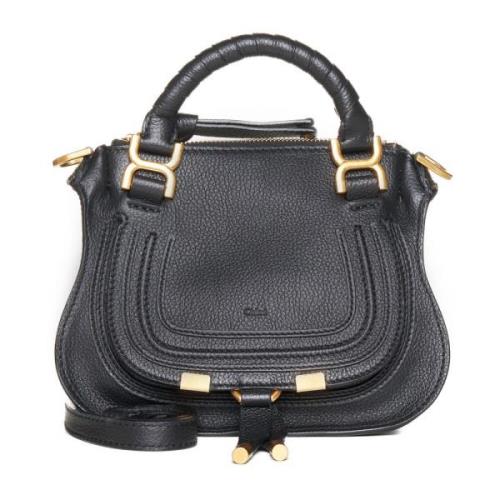 Zwarte Mini Marcie Tassen Chloé , Black , Dames