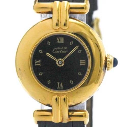 Pre-owned Leather watches Cartier Vintage , Multicolor , Dames