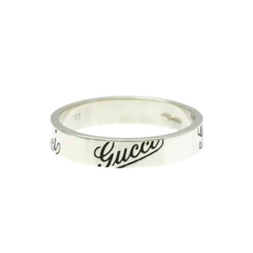 Pre-owned White Gold rings Gucci Vintage , Gray , Dames