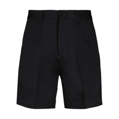 Klassieke Satijnen Chino Shorts Ami Paris , Black , Heren