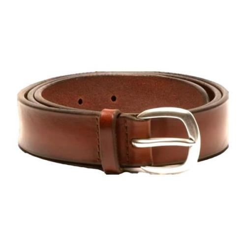 Elegante Leren Riem Orciani , Brown , Heren