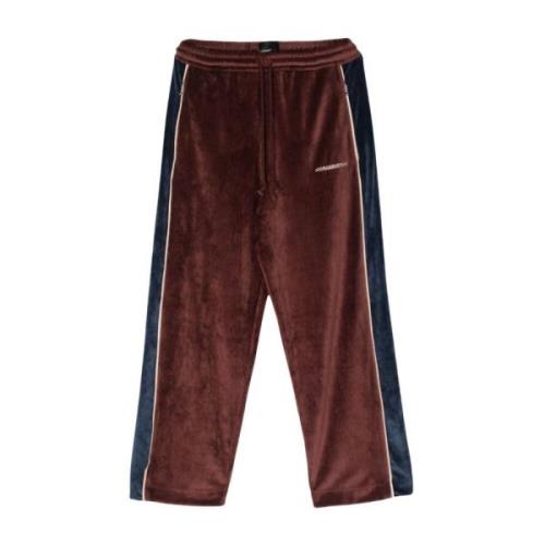 Rode Track Pants Racer Stijl Unisex Rassvet , Red , Heren