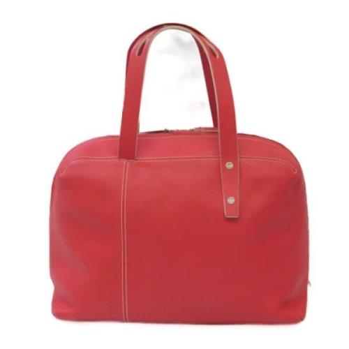 Pre-owned Leather handbags Loewe Pre-owned , Red , Dames