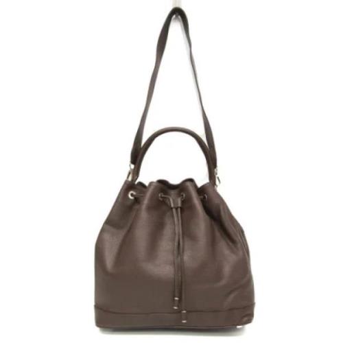 Pre-owned Leather shoulder-bags Louis Vuitton Vintage , Brown , Dames