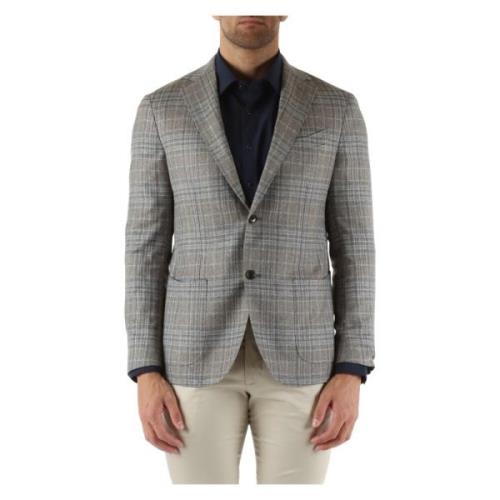 Jas van zuivere wol en zijde Drop 7R Corneliani , Multicolor , Heren