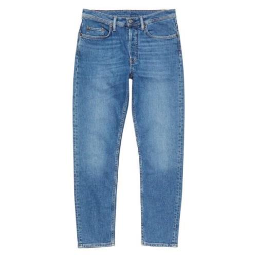 Blauwe River Mid Jeans Acne Studios , Blue , Heren