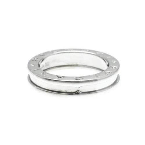 Pre-owned White Gold rings Bvlgari Vintage , Gray , Dames