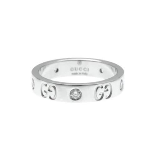 Pre-owned White Gold rings Gucci Vintage , Gray , Dames