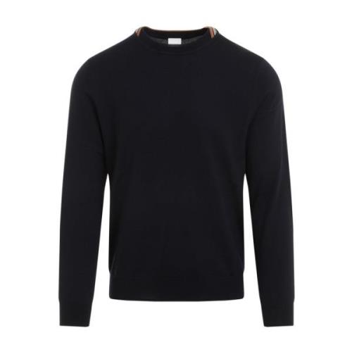 Donkerblauwe Crew Neck Sweater PS By Paul Smith , Blue , Heren