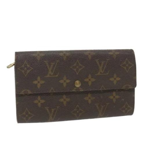 Pre-owned Canvas wallets Louis Vuitton Vintage , Brown , Dames