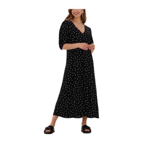 Ridder Print Midi Jurk Modström , Black , Dames