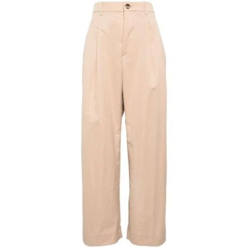 Khaki Drill Chino Broek Wardrobe.nyc , Beige , Dames