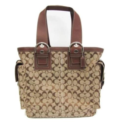 Pre-owned Canvas totes Coach Pre-owned , Beige , Dames