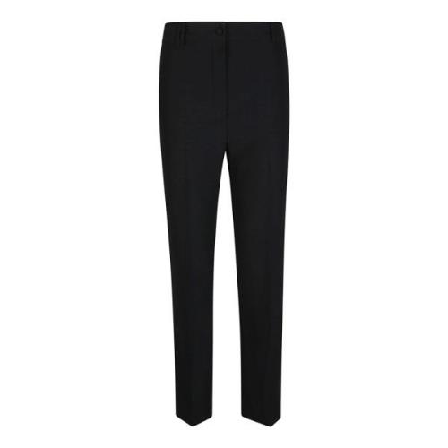 Zwarte Hoge Taille Broek Rits Sluiting Hebe Studio , Black , Dames