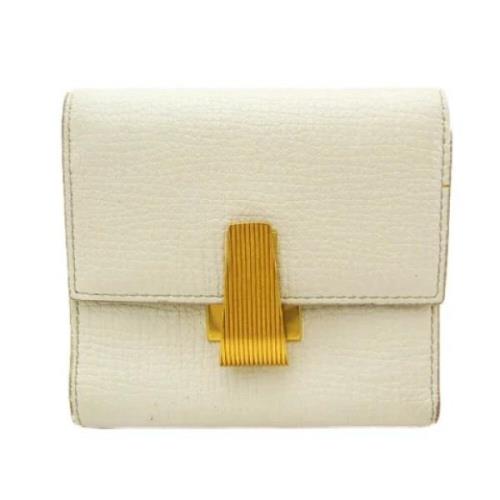 Pre-owned Leather wallets Bottega Veneta Vintage , Beige , Dames