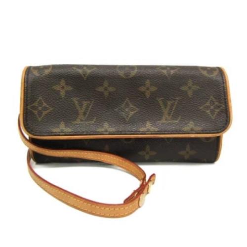 Pre-owned Canvas shoulder-bags Louis Vuitton Vintage , Brown , Dames