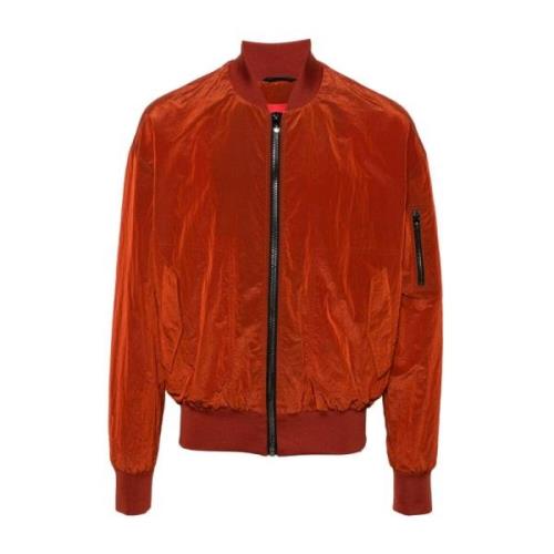 Rode Reflecterende Baseball Kraag Jas Ferrari , Red , Heren