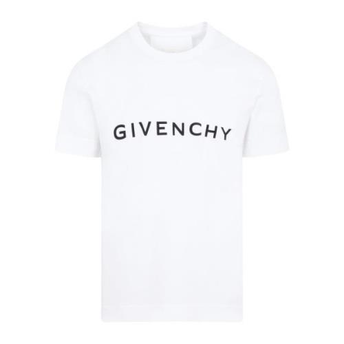 Katoenen Logo T-Shirt Givenchy , White , Heren