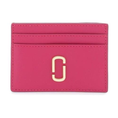 Goudkleurige Dubbele J Monogram Kaarthouder Marc Jacobs , Pink , Dames