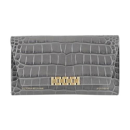 Stijlvolle Chain Wallet Victoria Beckham , Gray , Dames