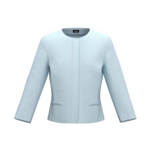 Heldere Blauwe Blazer Set Synthetische Jas Marella , Blue , Dames