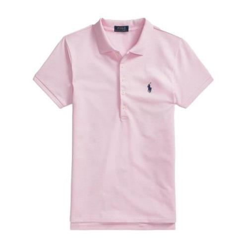 Klassieke Polo Slim Shirt Ralph Lauren , Pink , Dames