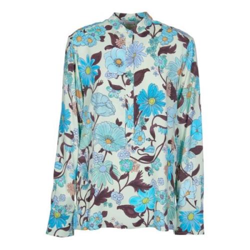 Surrealist Floral Kraagloze Shirt Stella McCartney , Multicolor , Dame...