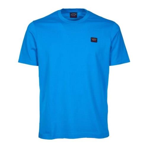 Logo Crew-neck T-shirt en Polo Paul & Shark , Blue , Heren