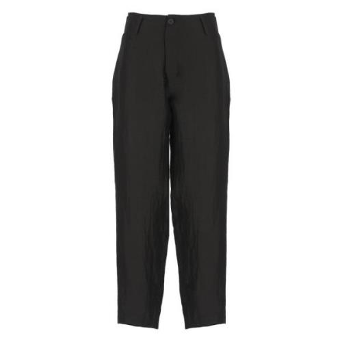 Zwarte Broek met Riemlussen Yohji Yamamoto , Black , Dames