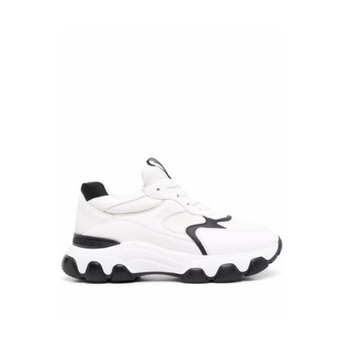 Hyperactive White/Black Sneakers Hogan , White , Dames