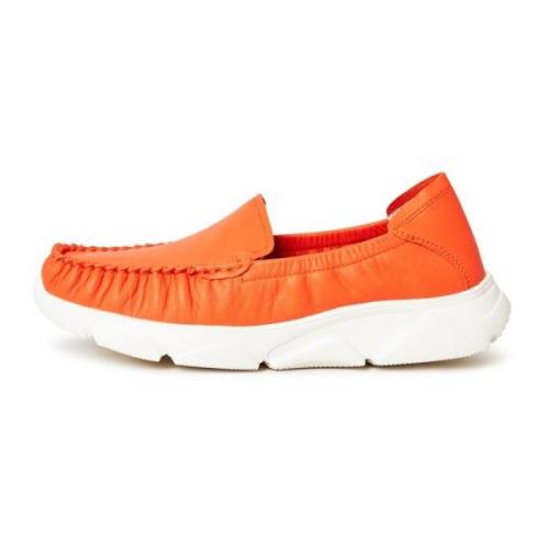 Platform Moccasins - Orange Cesare Gaspari , Orange , Dames