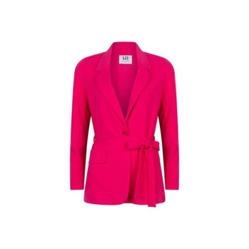 Roze Blazer Fira Print Lofty Manner , Pink , Dames