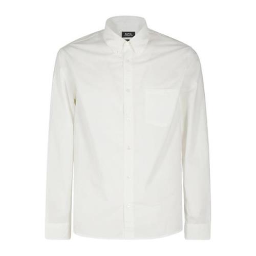 Geborduurd Overhemd Edouard A.p.c. , White , Heren