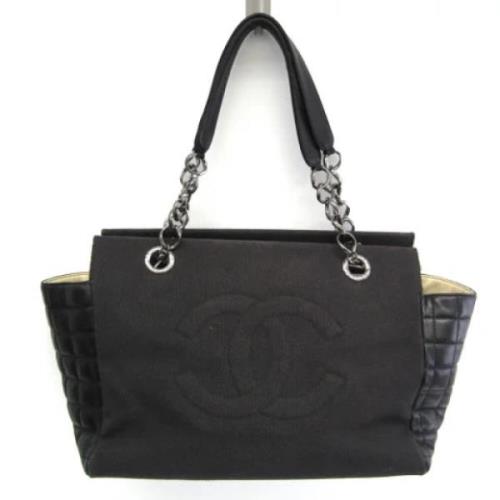Pre-owned Canvas shoulder-bags Chanel Vintage , Black , Dames