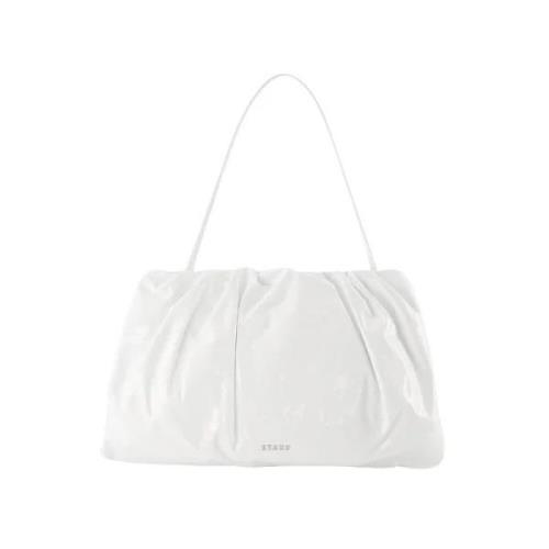 Leather handbags Staud , White , Dames