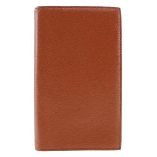 Pre-owned Leather wallets Hermès Vintage , Brown , Dames