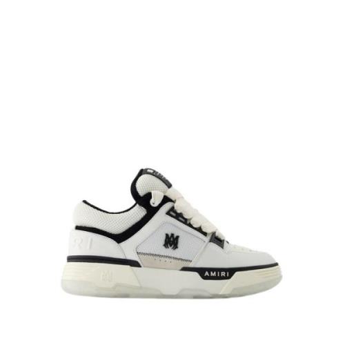 Wit/zwart leren sneakers Amiri , White , Heren