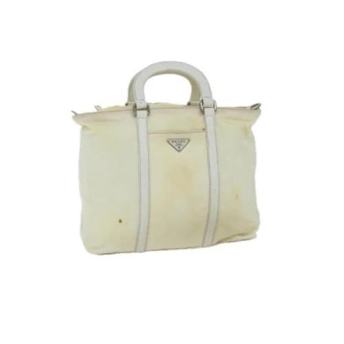 Pre-owned Nylon handbags Prada Vintage , Beige , Dames