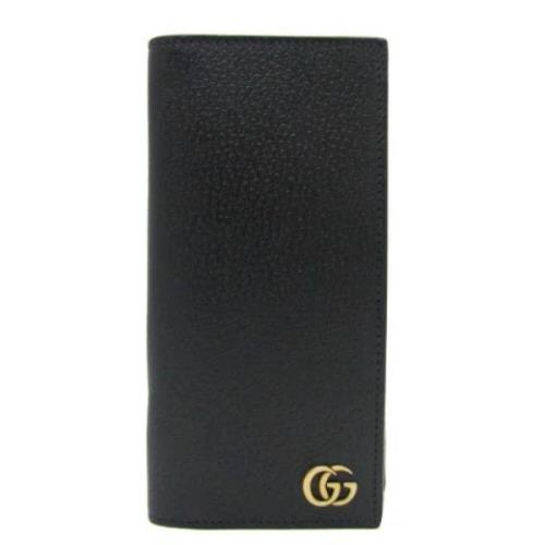 Pre-owned Leather wallets Gucci Vintage , Black , Unisex