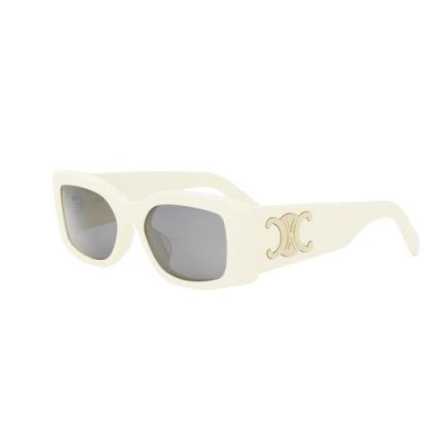 Tijdloze ovale zonnebril Celine , White , Unisex